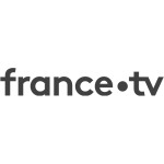 logo france télévisions Pixel maquette 3D pixel 4d gris-min